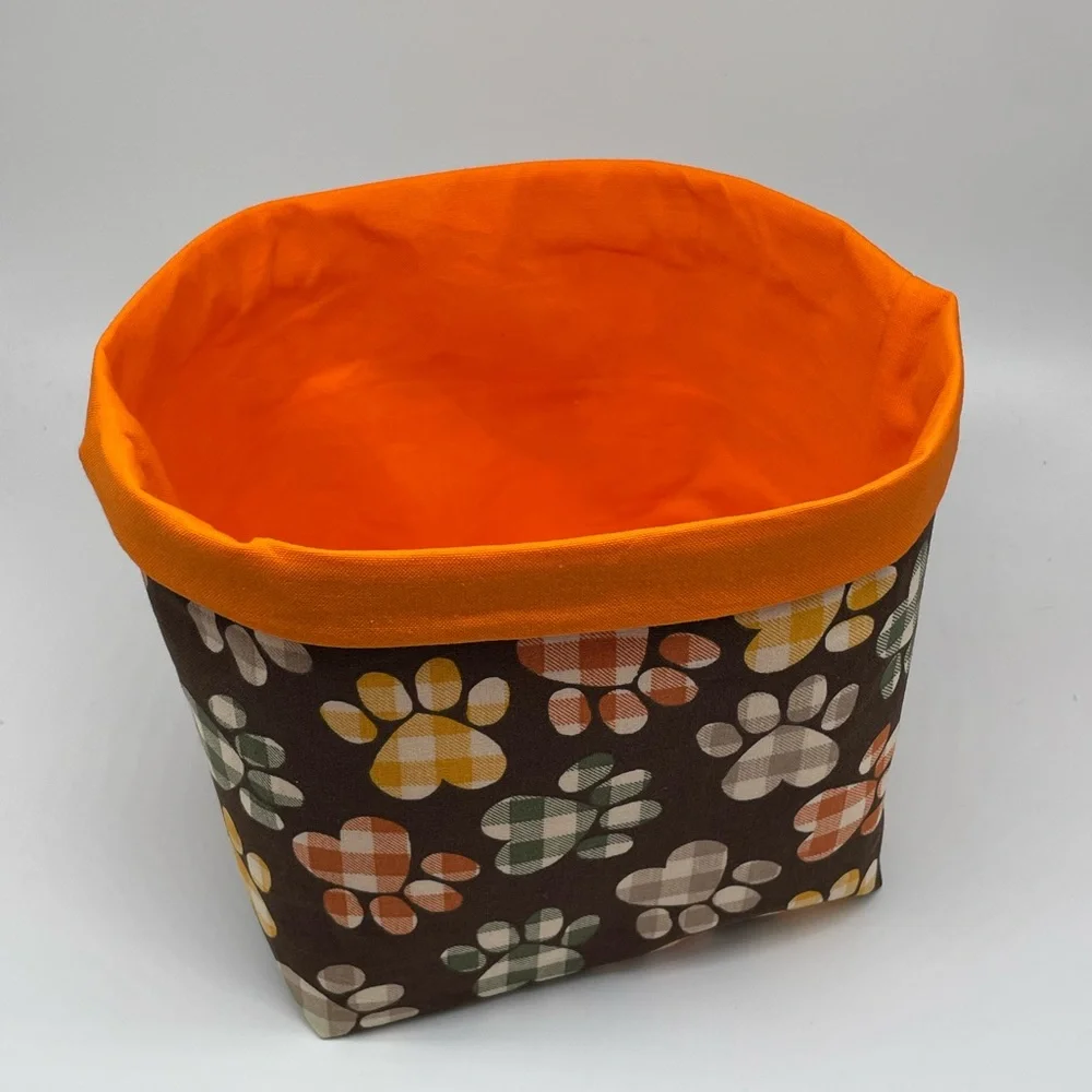 LAST ONE Dog Lover Decor / Fabric Basket / Storage and Organizer Bin / Dog Toy - Picture 2 of 2